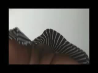 Big Melons prime showing upskirt with no panties as she teases