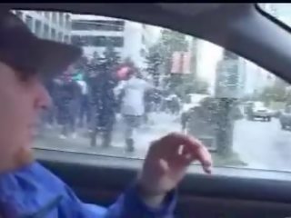 Κοκκινομάλλα/ης εφηβικός με κάλτσα fucks σε ένα μακρύς τρέξιμο, πρωκτικό & dp